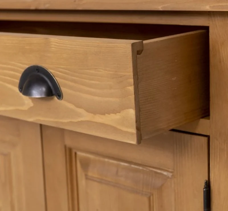 Casa Padrino Schrank im Landhausstil mit 2 Türen und 1 Schublade, 85 x 35 x 120 cm