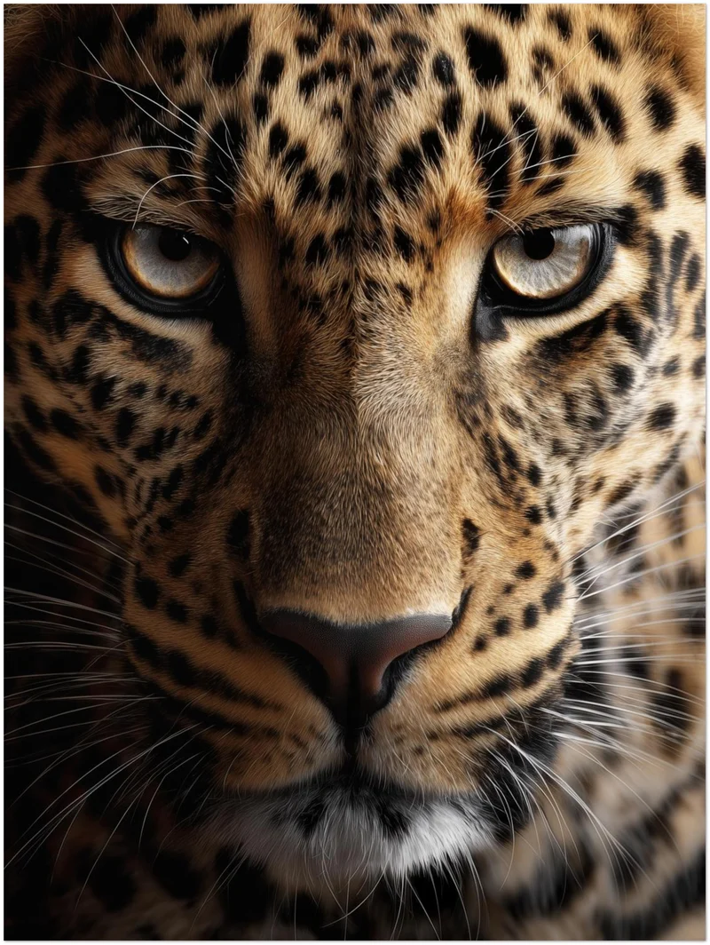 Leopard im Fokus Leinwand