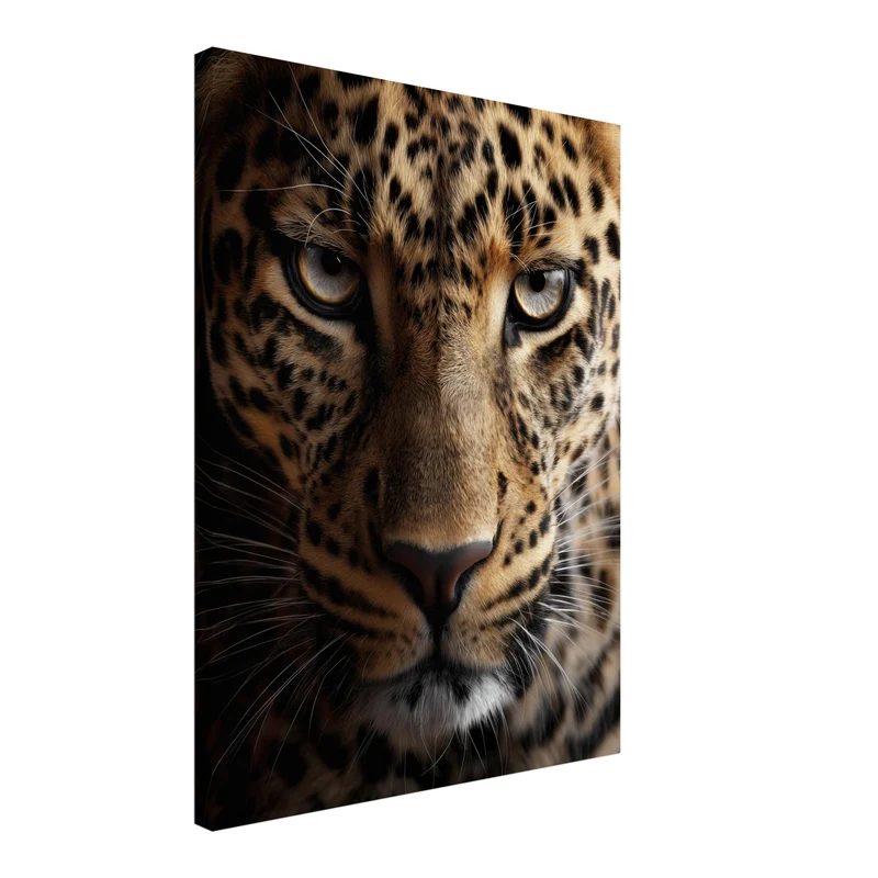 Leopard im Fokus Leinwand