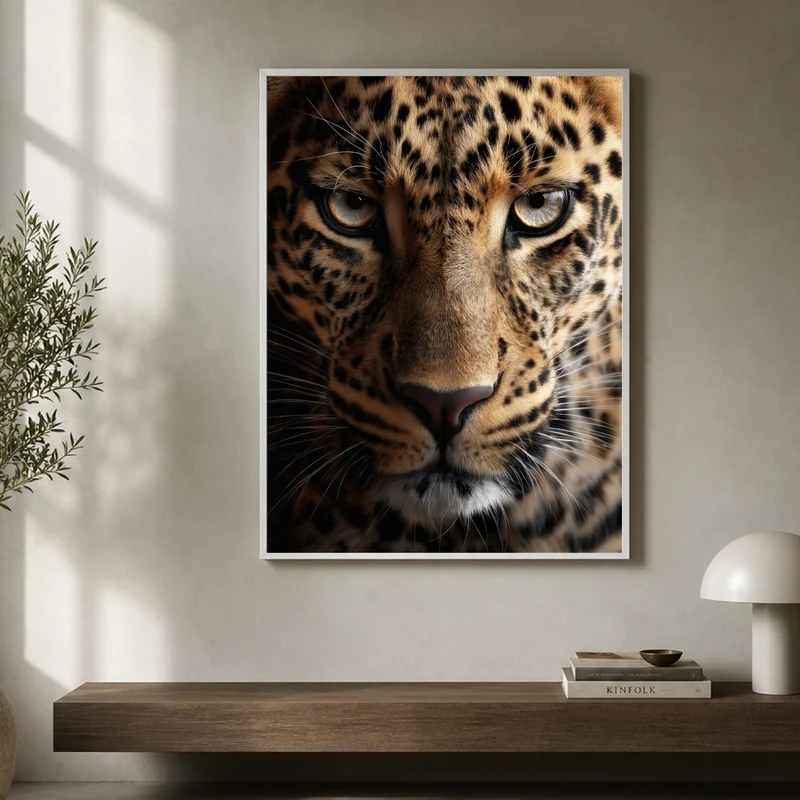 Leopard im Fokus Poster