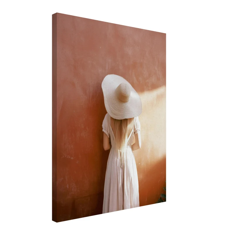 Frau im Sonnenlicht Leinwand