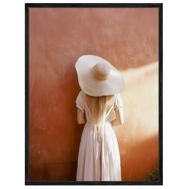 Frau im Sonnenlicht Leinwand