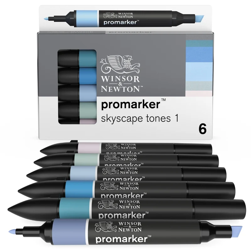 Winsor & Newton - 6x Skyscape - Promarker Set No 1