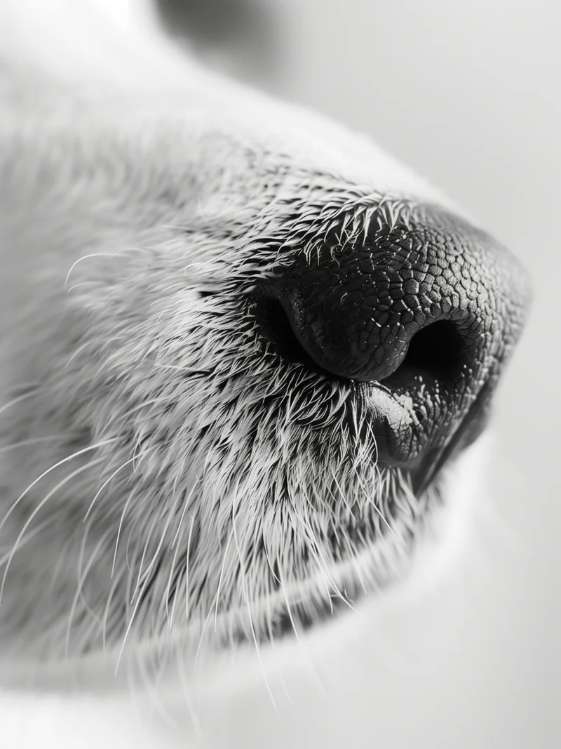 Hundeschnauze Nahaufnahme Leinwand