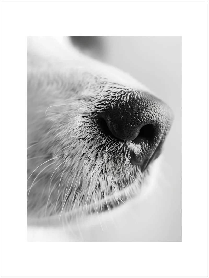 Hundeschnauze Nahaufnahme Leinwand