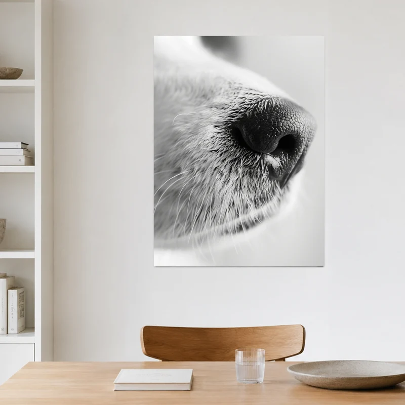 Hundeschnauze Nahaufnahme Leinwand