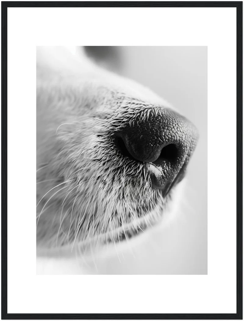 Hundeschnauze Nahaufnahme Poster