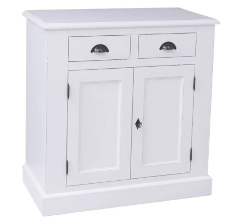 Casa Padrino Sideboard im Landhausstil mit 2 Türen und 2 Schubladen, 90 x 47 x 93 cm