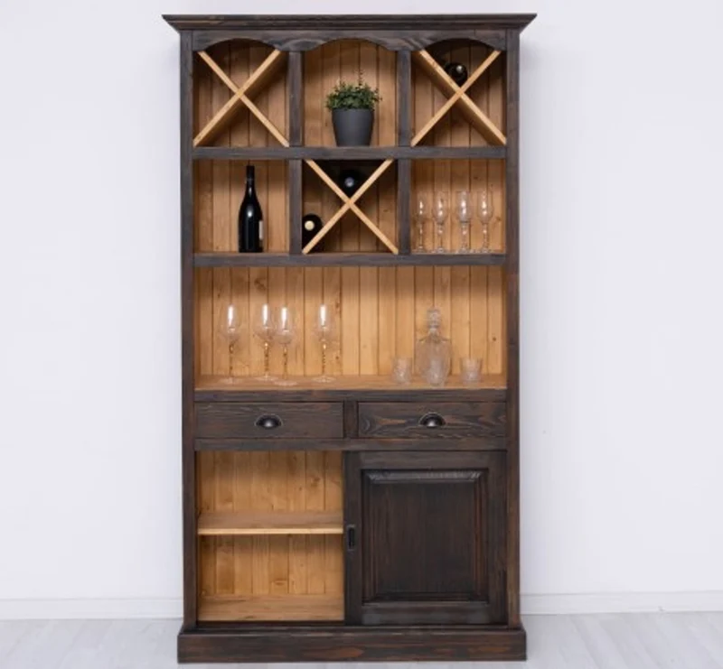 Casa Padrino Theke im Landhausstil, 120 x 41 x 210 cm