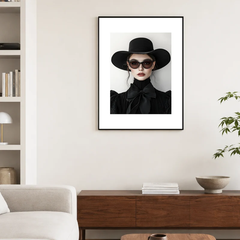 Frau mit Hut Poster