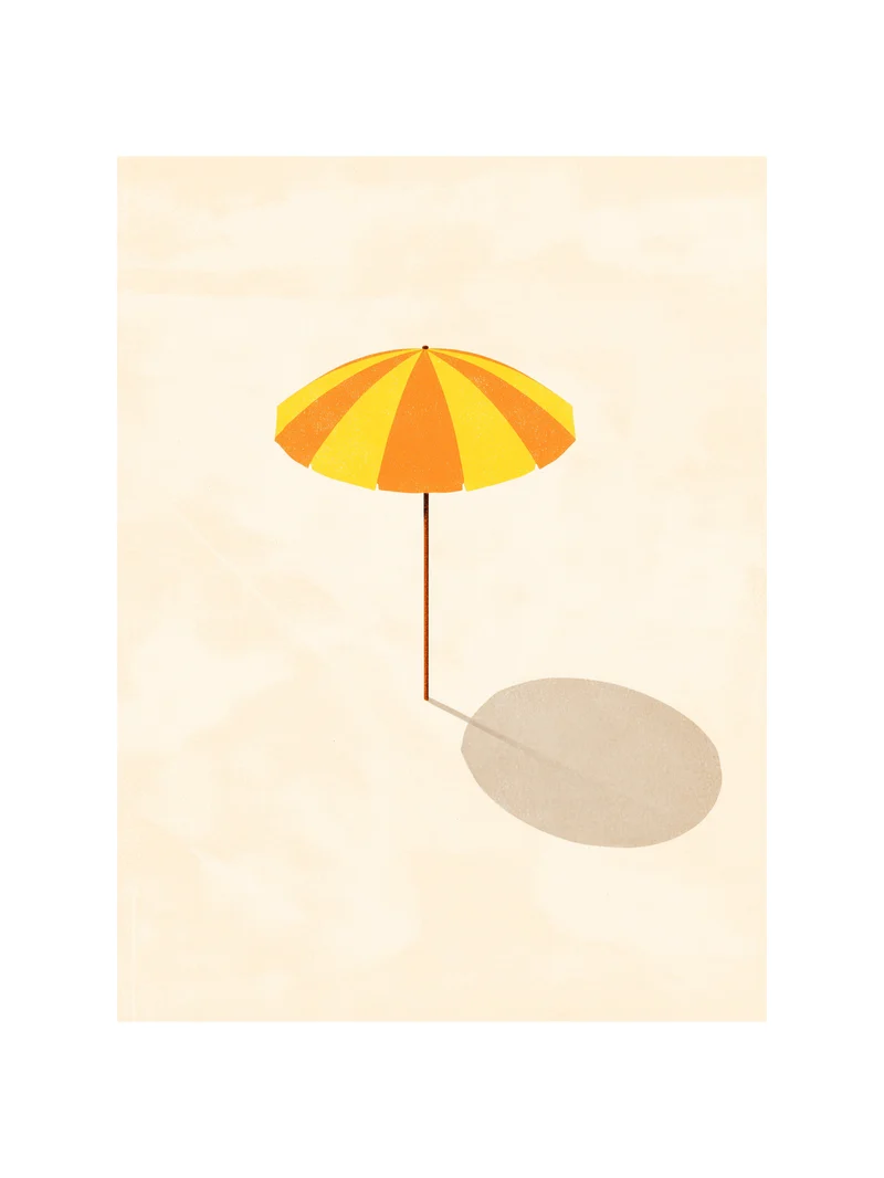 Sonnenschirm minimalistisch Poster