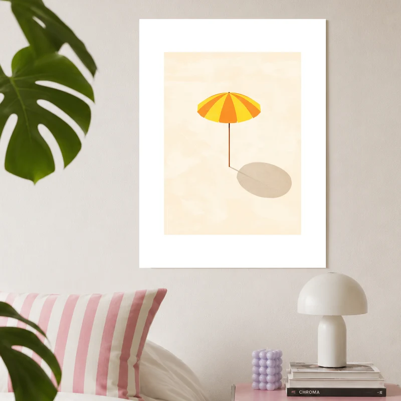 Sonnenschirm minimalistisch Poster