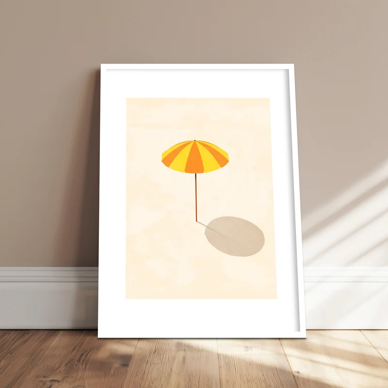 Sonnenschirm minimalistisch Poster