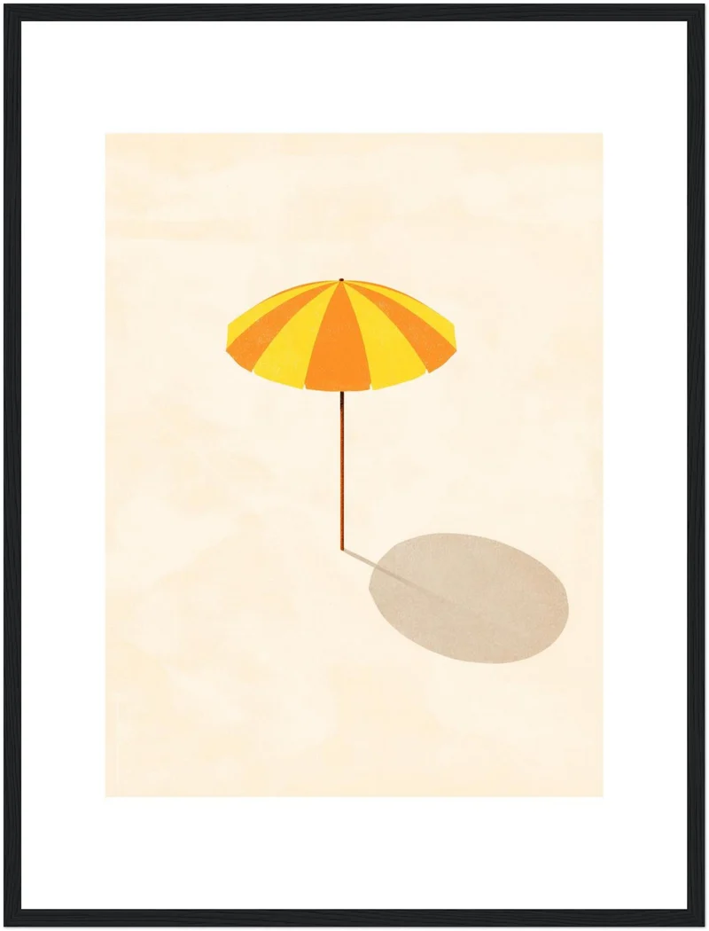 Sonnenschirm minimalistisch Poster