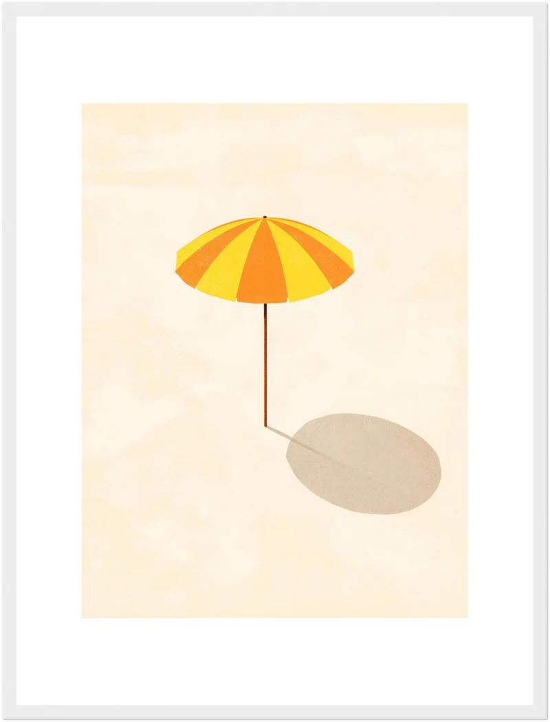 Sonnenschirm minimalistisch Poster