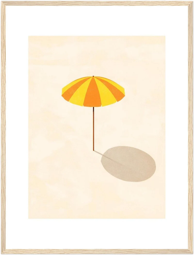Sonnenschirm minimalistisch Poster