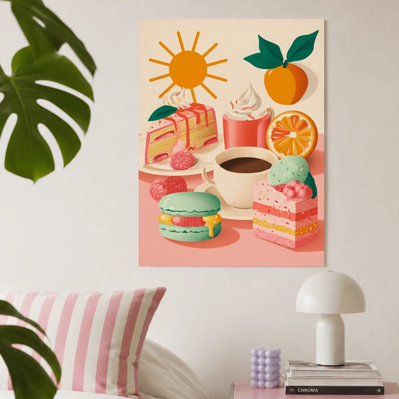 Fruchtige Dessertfreuden Poster