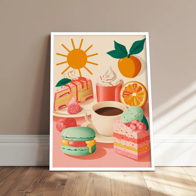 Fruchtige Dessertfreuden Poster