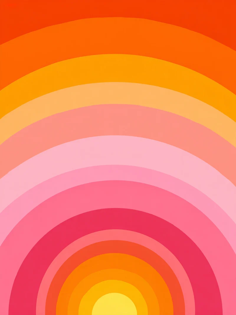 Regenbogen Kreise Poster