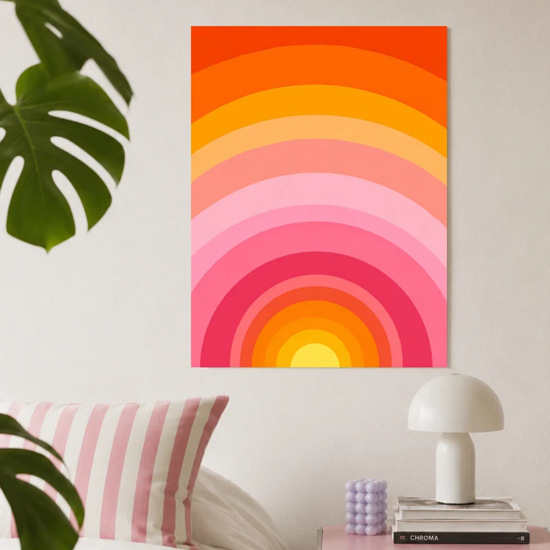 Regenbogen Kreise Poster