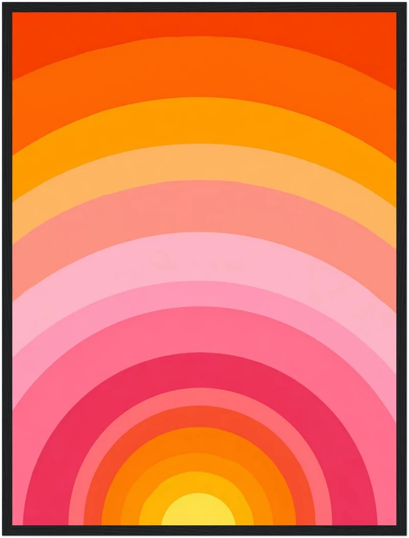 Regenbogen Kreise Poster