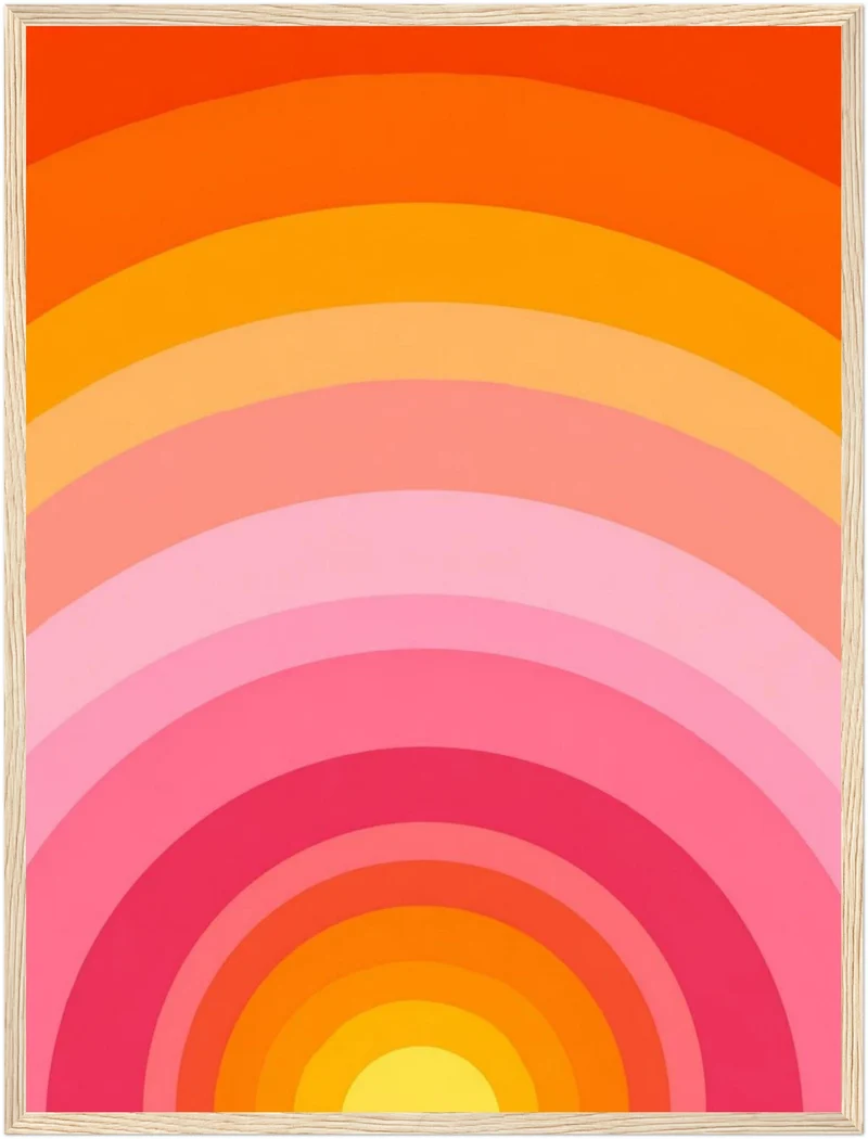 Regenbogen Kreise Poster