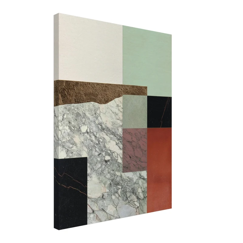 Marmor Geometrie Leinwand
