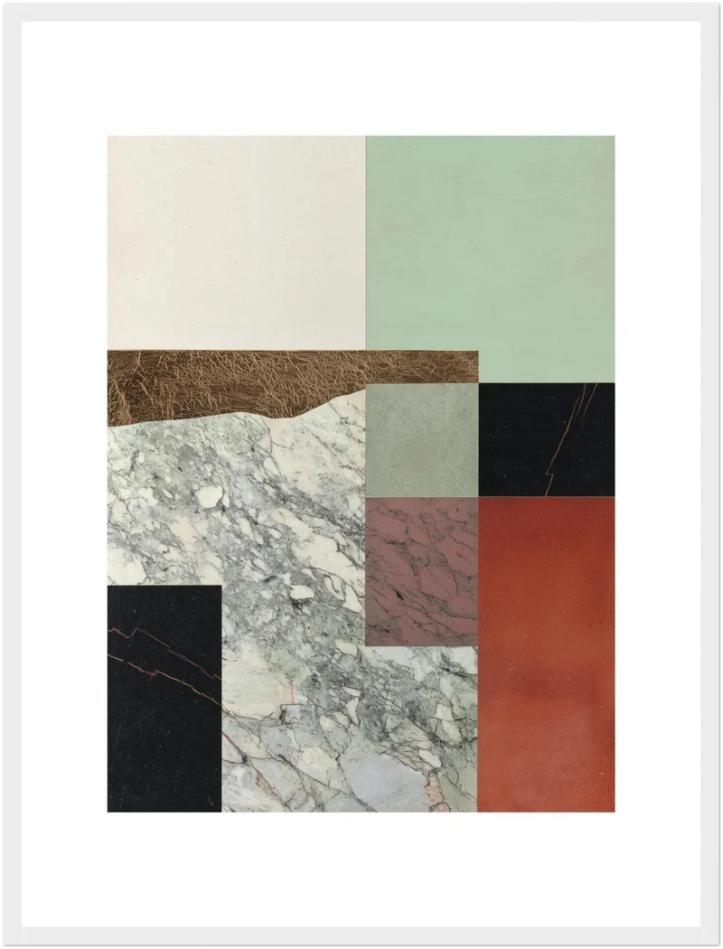 Marmor Geometrie Poster