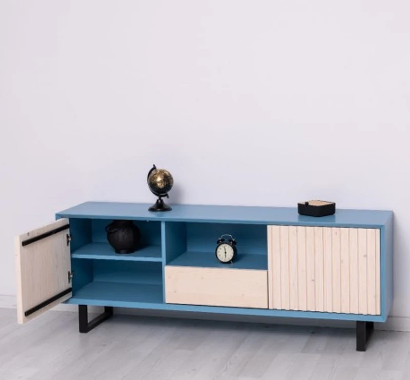 Casa Padrino TV Schrank im Landhausstil mit 2 Türen und 1 Schublade, 160 x 40 x 60 cm