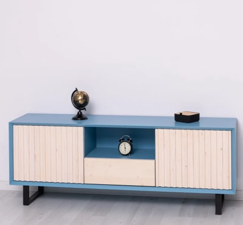 Casa Padrino TV Schrank im Landhausstil mit 2 Türen und 1 Schublade, 160 x 40 x 60 cm
