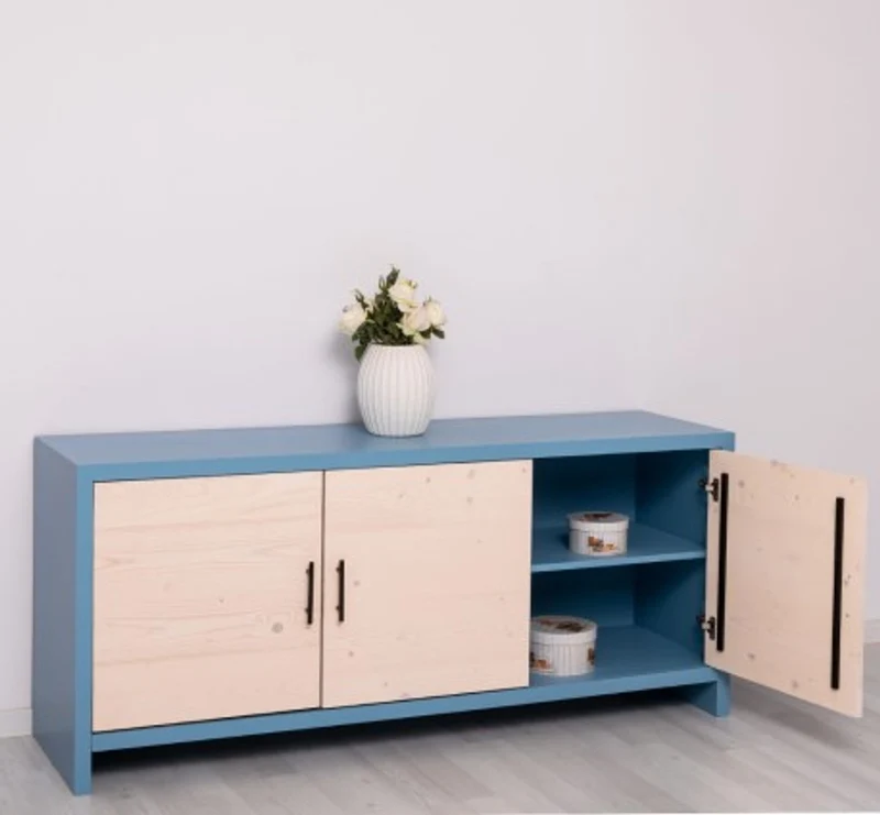 Casa Padrino Kommode im Landhausstil mit 3 Türen, 180 x 50 x 78 cm