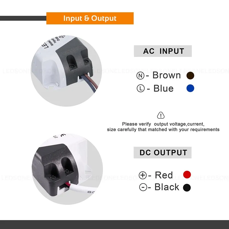 LED Treiber 8–12W 300mA 25–45V DC Konstantstrom Netzteil ~1111