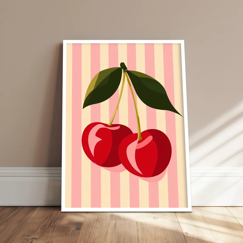 Zwei rote Kirschen Poster