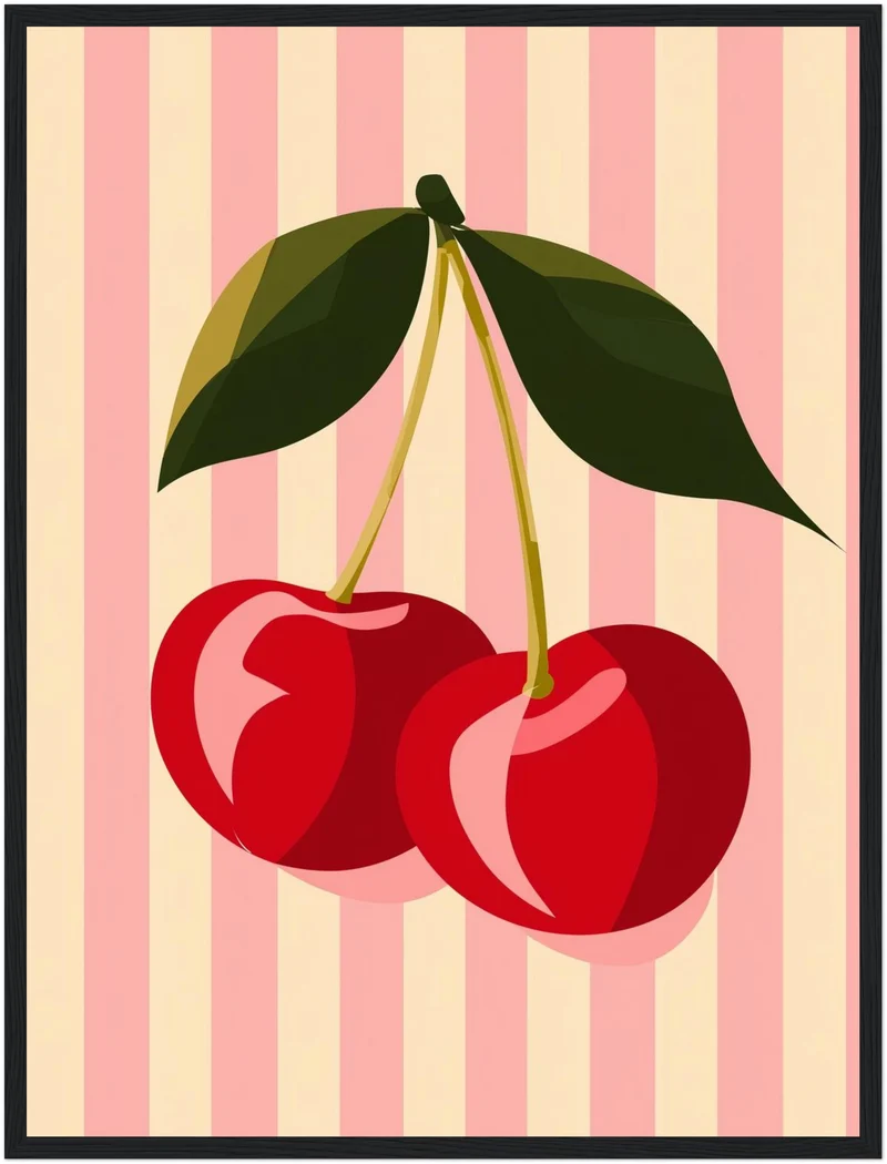 Zwei rote Kirschen Poster