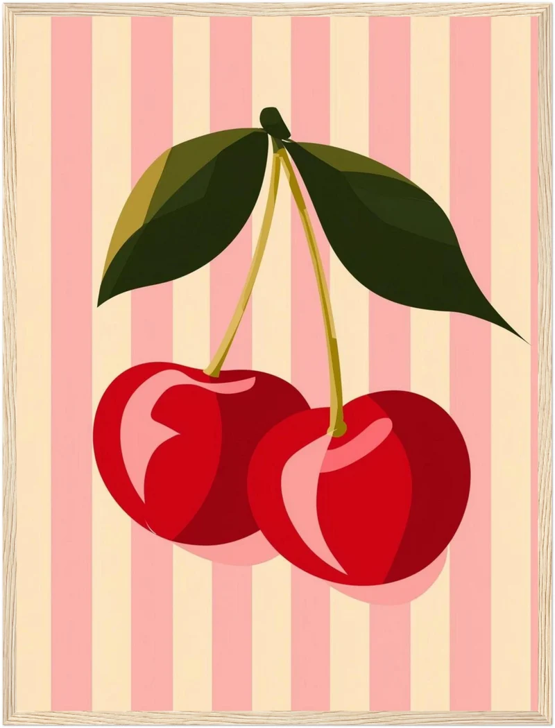 Zwei rote Kirschen Poster