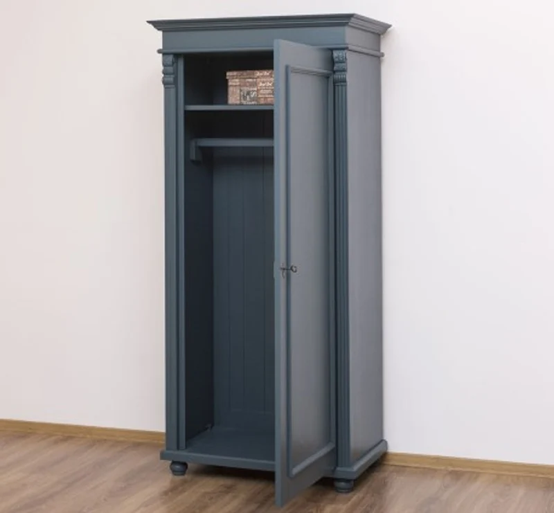 Casa Padrino Kleiderschrank im Landhausstil mit 1 Tür, 85 x 58 x 180 cm