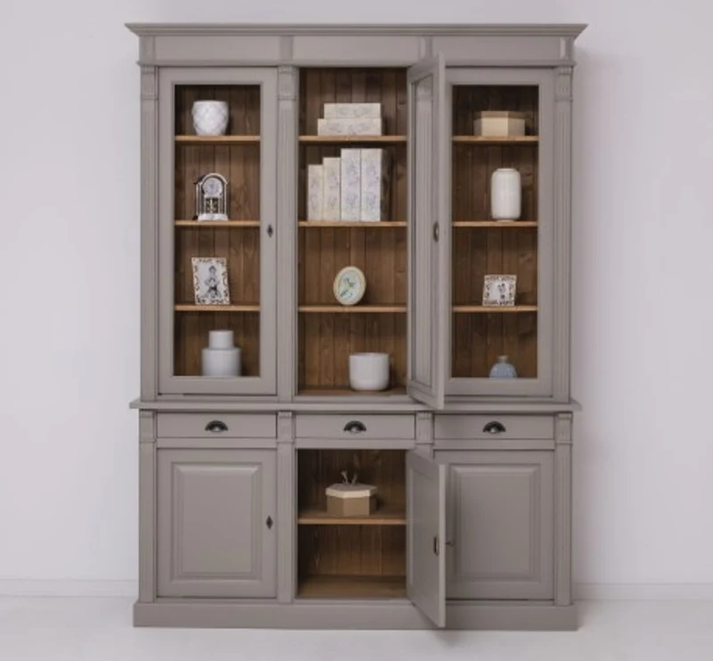 Casa Padrino Sideboard im Landhausstil mit 3 Türen, 183 x 51 x 240 cm