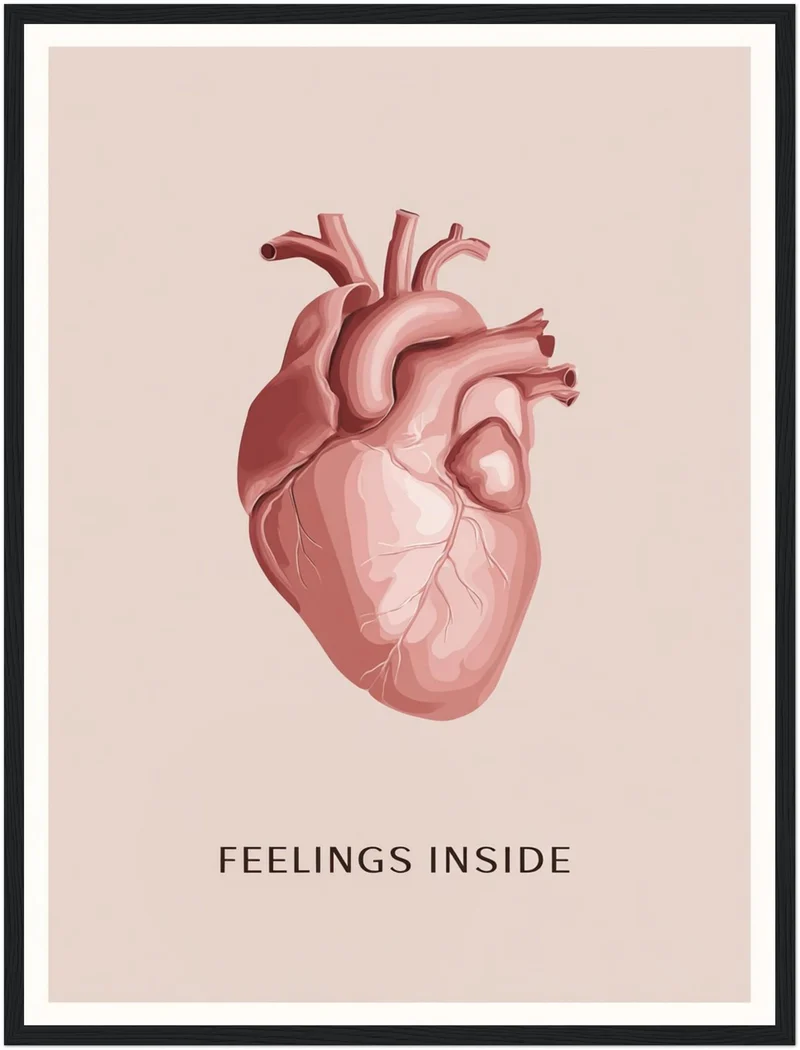 Anatomisches Herz Illustration Poster