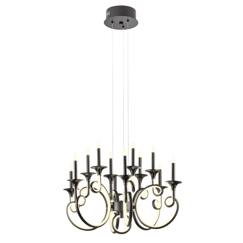 LED-Kronleuchter Chateau 12-flammig