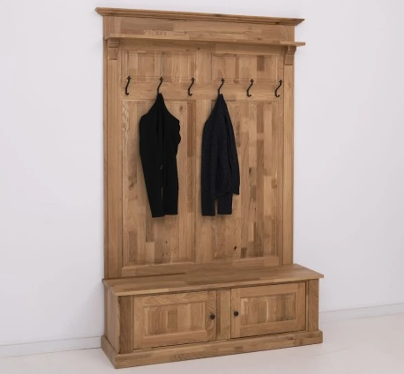 Casa Padrino Garderobe im Landhausstil mit 2 Türen, 140 x 41 x 210 cm