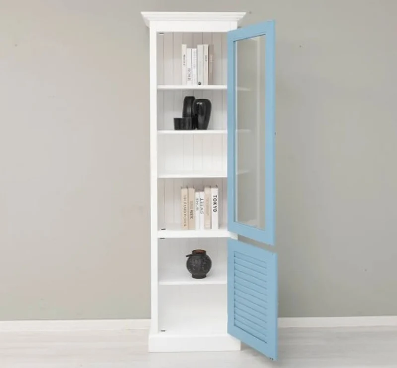 Casa Padrino Vitrine im Landhausstil, 63 x 39 x 210 cm