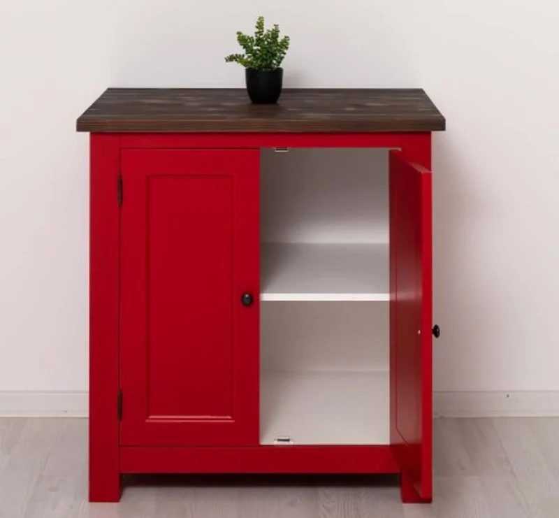 Casa Padrino Küchenschrank im Landhausstil mit 2 Türen, 86 x 65 x 90 cm