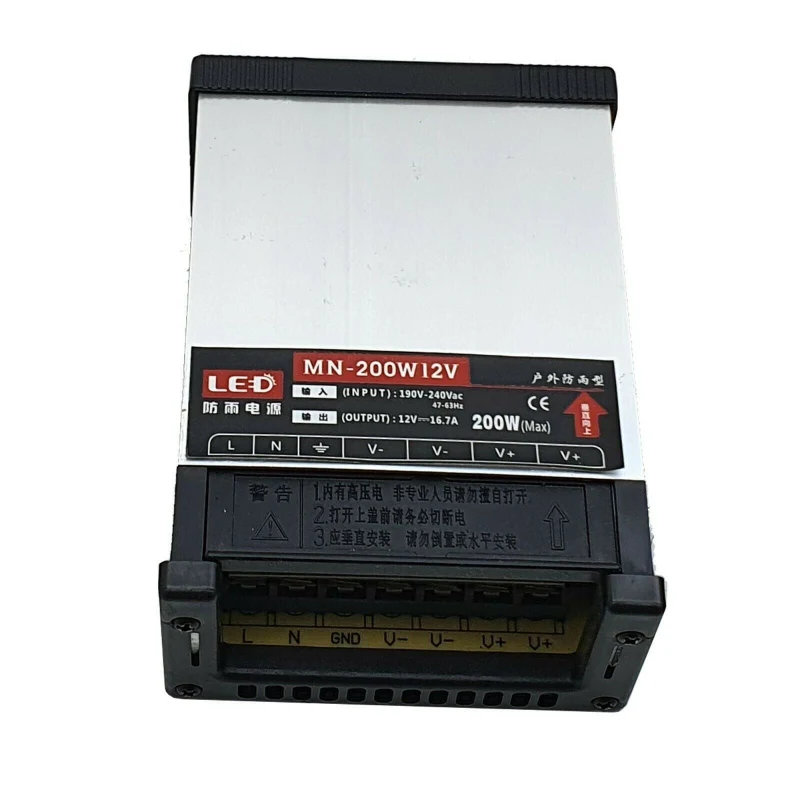 12V 200W LED-Netzteil 16.7A |IP45 Transformator~1215