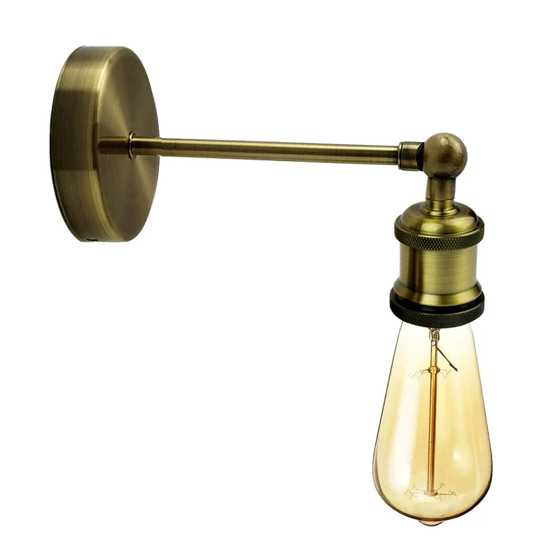 Vintage Wandleuchte Innen Verstellbar Wandlampe Metall E27 ~1309