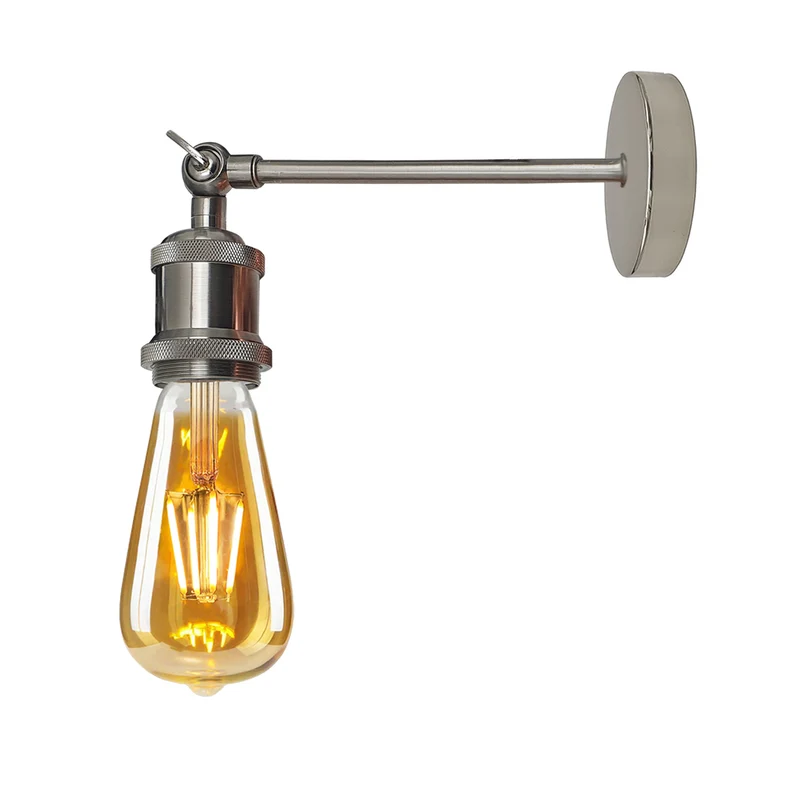 Vintage Wandleuchte Innen Verstellbar Wandlampe Metall E27 ~1309