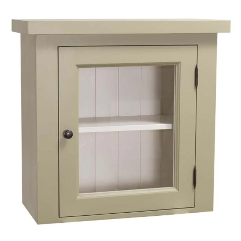 Casa Padrino Küchenschrank im Landhausstil mit 1 Glastür, 67 x 31 x 65 cm