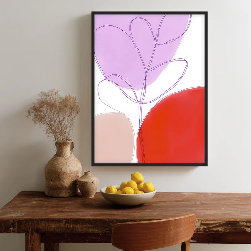 Abstrakte Linienformen Poster