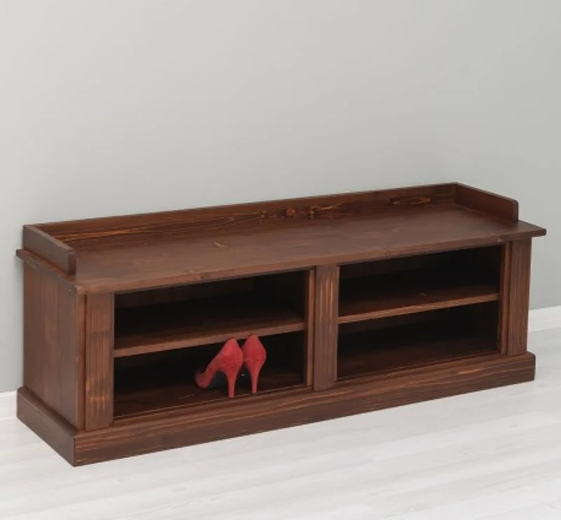 Casa Padrino Garderobe im Landhausstil Mahagoni, 138 x 40 x 50 cm