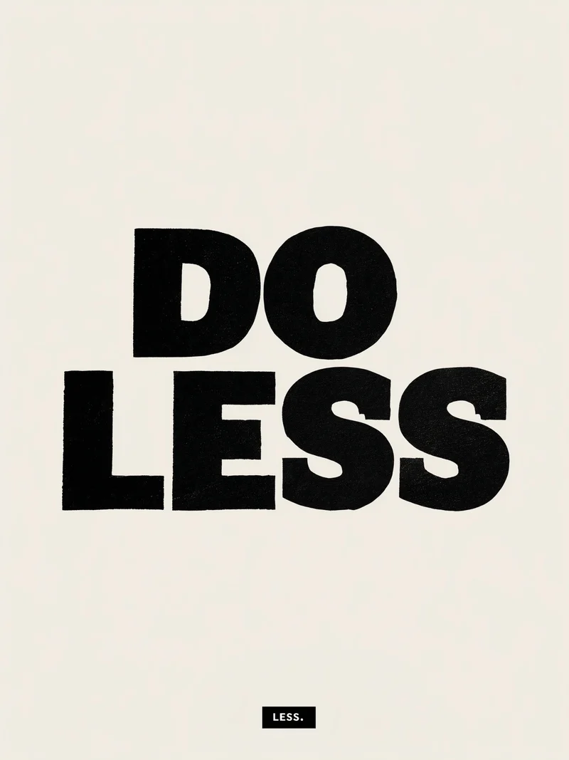 Do Less Leinwandbild