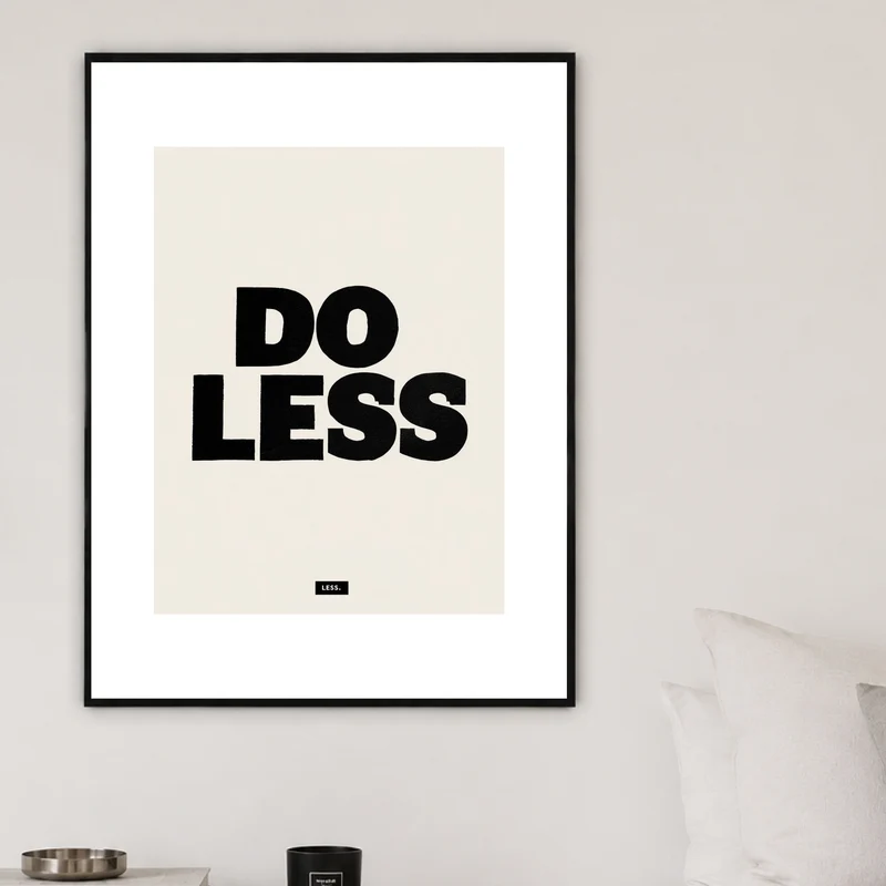 Do Less Poster